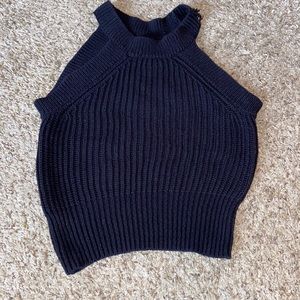 Halter top. Knit sweater